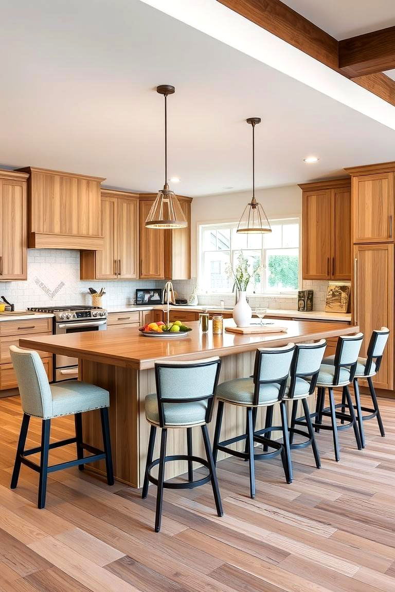 Peninsula with Integrated Seating - 24 Kitchen Peninsula Ideas