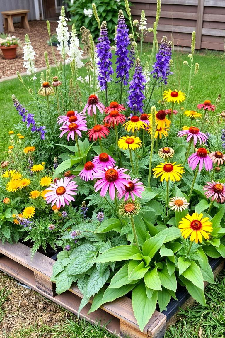 Perennial Patch - 24 Vertical Pallet Garden Ideas