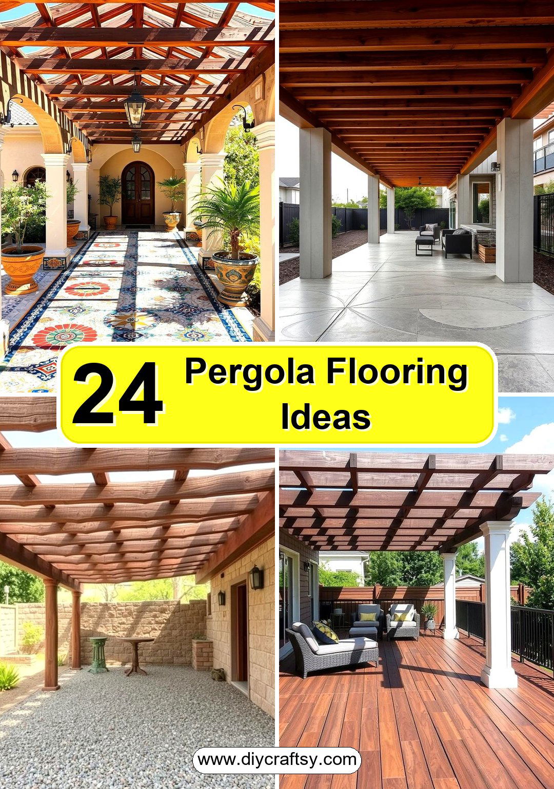 Pergola Flooring Ideas