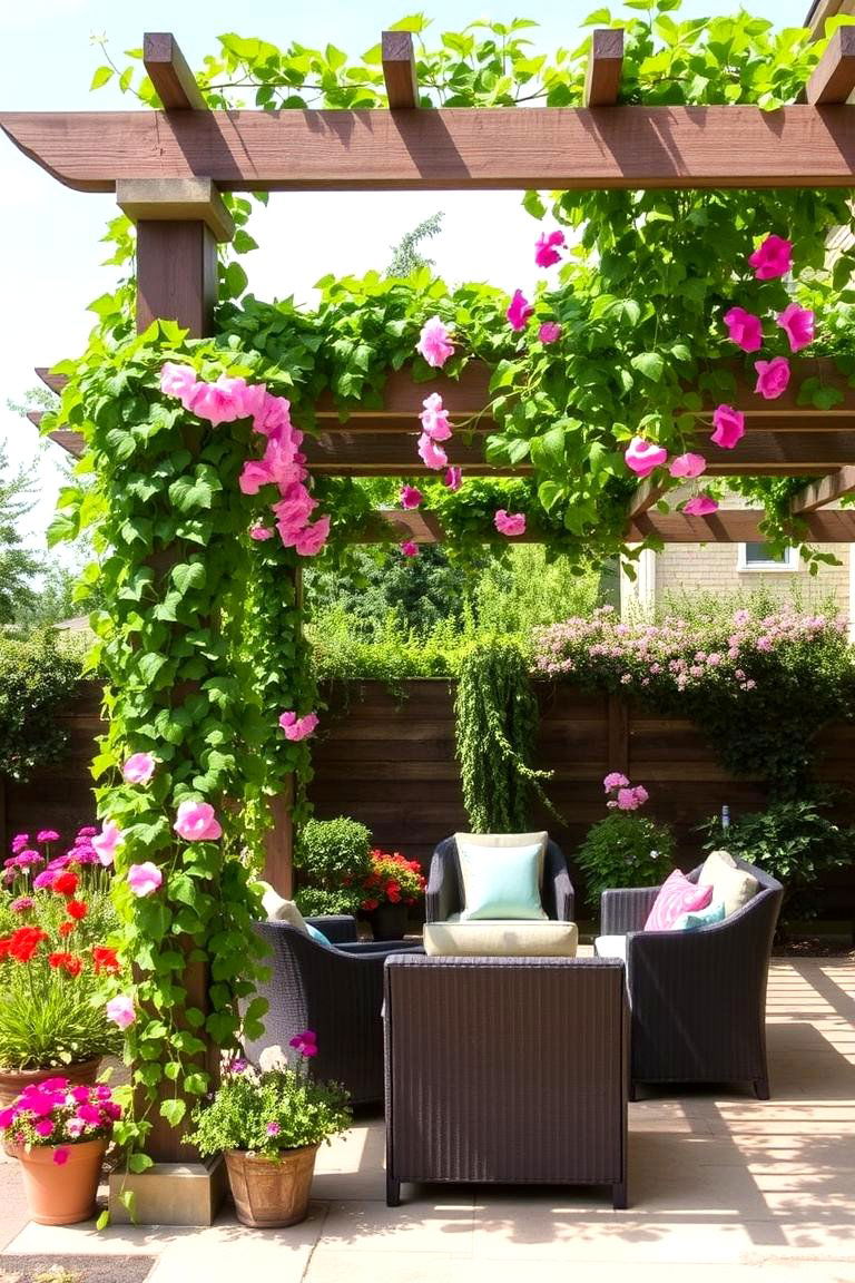 Pergola Garden for Shade and Relaxation - 24 Garden Ideas