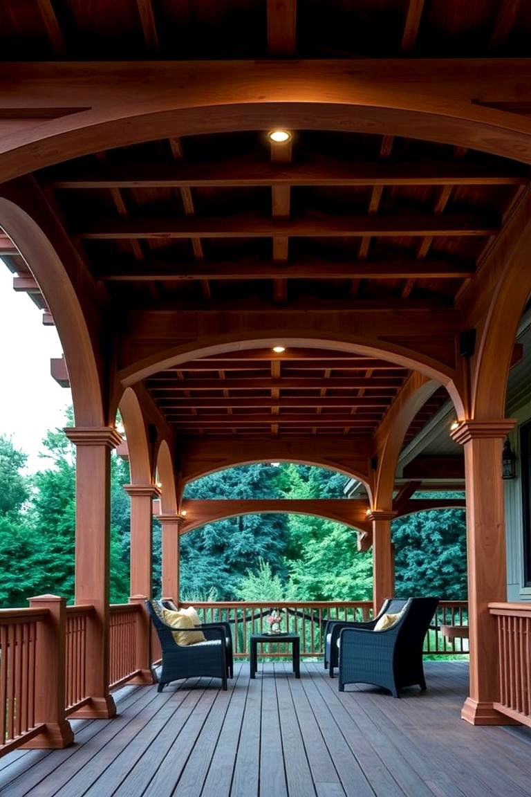 Pergola Inspired Covered Deck - 24 Covered Deck Ideas