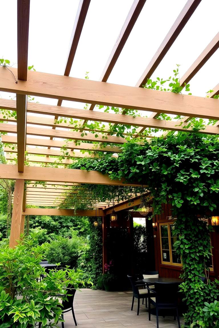 Pergola Overhead - 24 Backyard Ideas