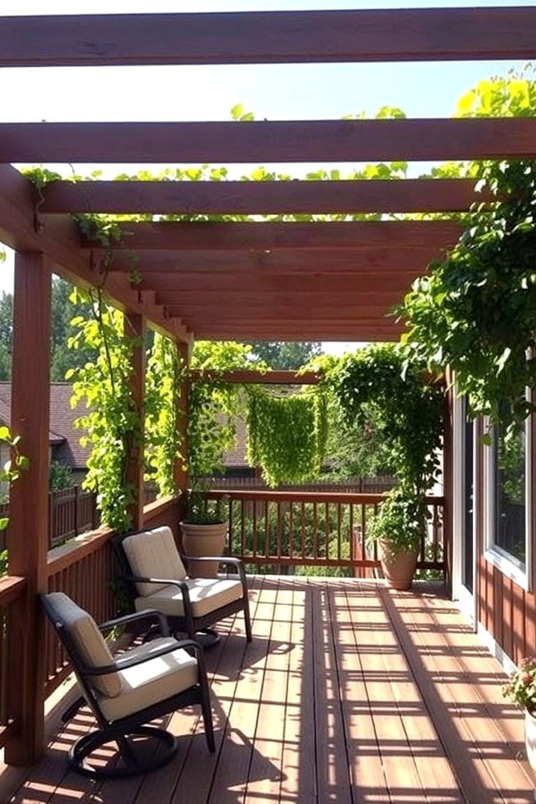 Pergola Style Deck - 24 2nd Floor Deck Ideas