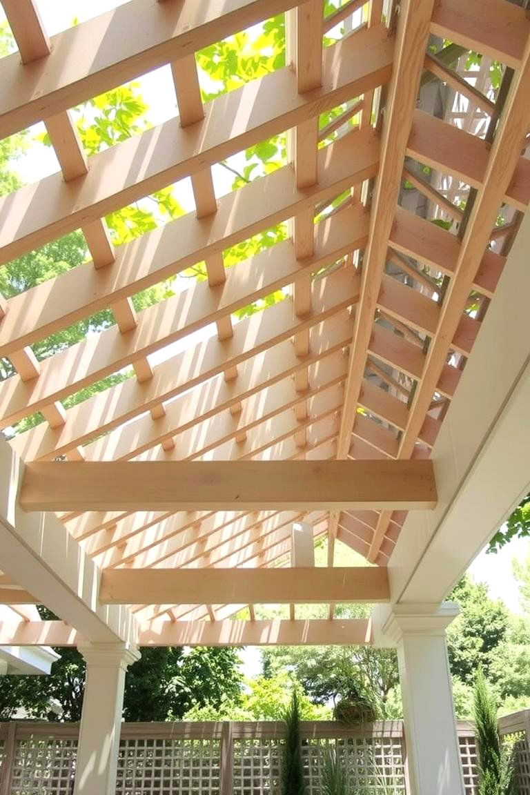 Pergola Style Open Air Oasis - 24 Gable Patio Roof Design Ideas