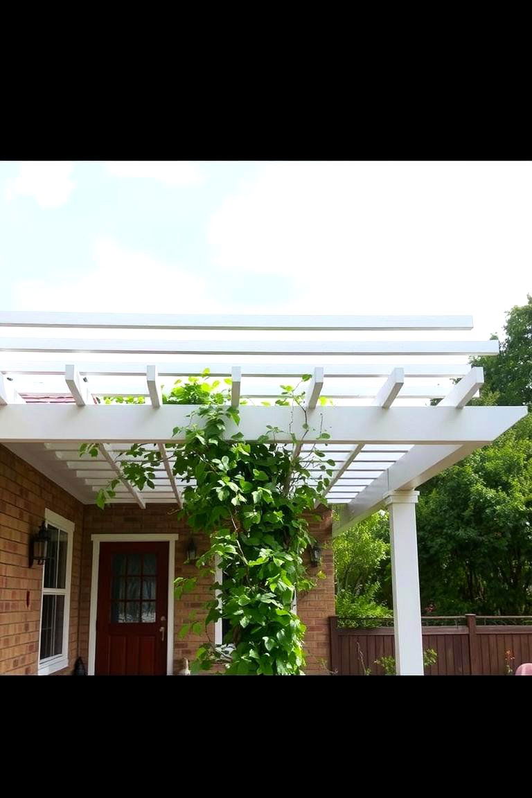 Pergola and Canopy Combo Roof for Flexibility - 24 Front Porch Roof Ideas