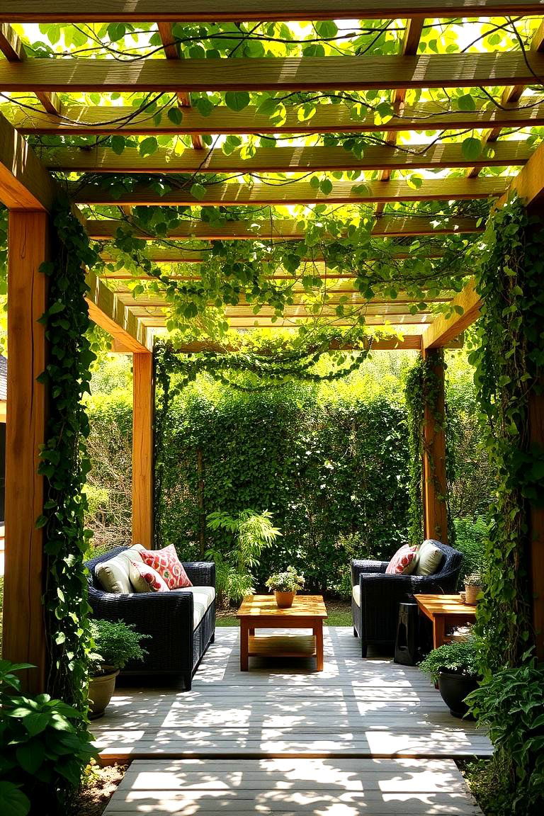 Pergola and Shade Sanctuary - 24 L Shaped Backyard Ideas