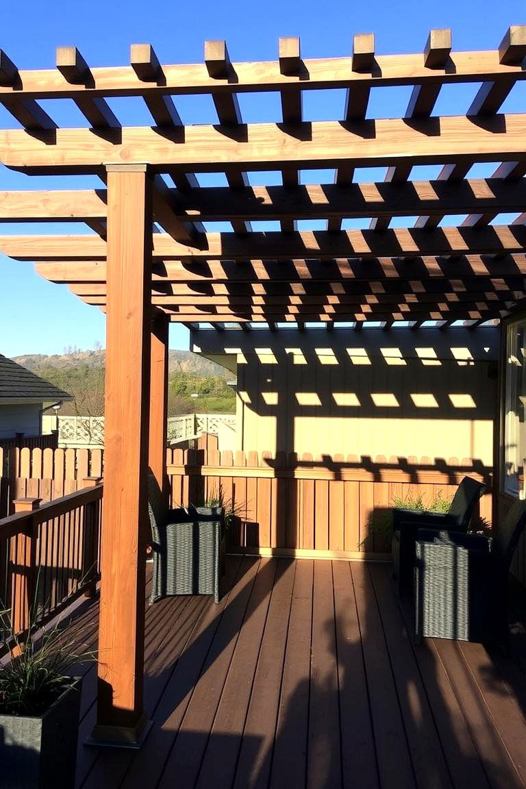 Pergola for Shade and Style - 24 Backyard Deck Ideas on a Budget