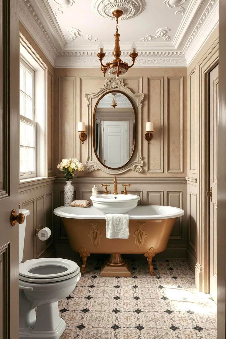 Period Authentic Finishes for Lasting Beauty - 24 Victorian Bathroom Ideas