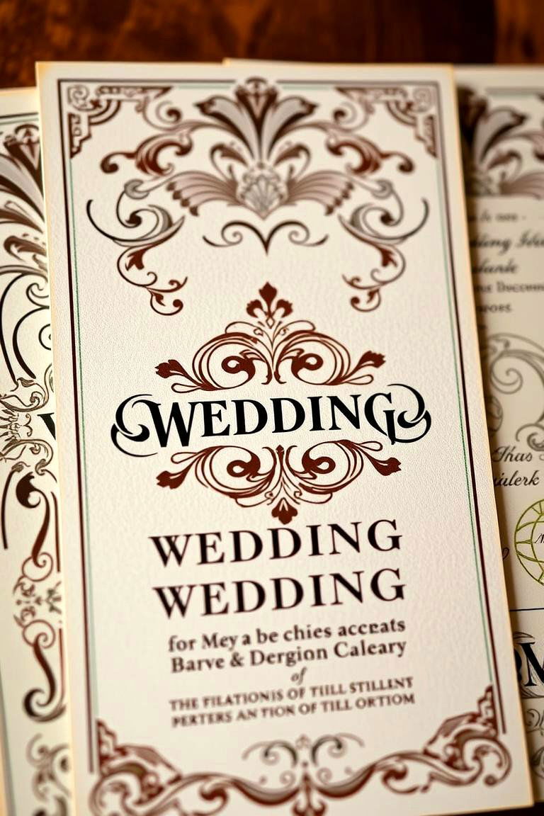 Period Inspired Invitations - 24 Great Gatsby Wedding Ideas