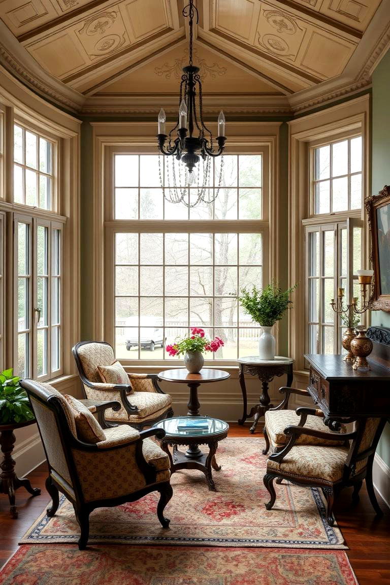 Period Specific Furnishings Enhancing Authenticity - 24 Victorian Sunroom Ideas