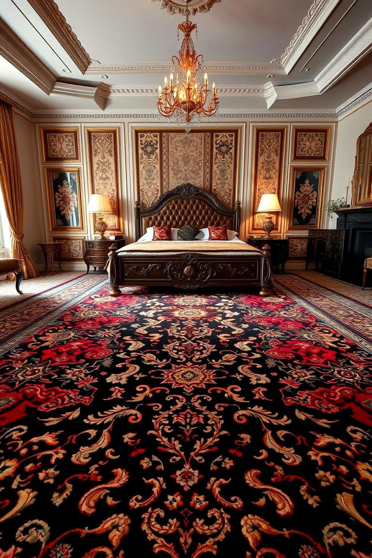 Persian Inspired Carpet - 24 Bedroom Carpet Ideas