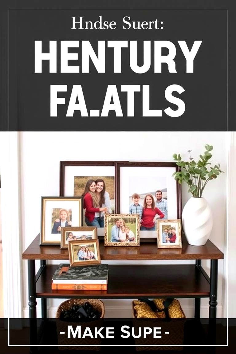 Personal Photos for a Warm Welcome - 24 entryway table decor ideas