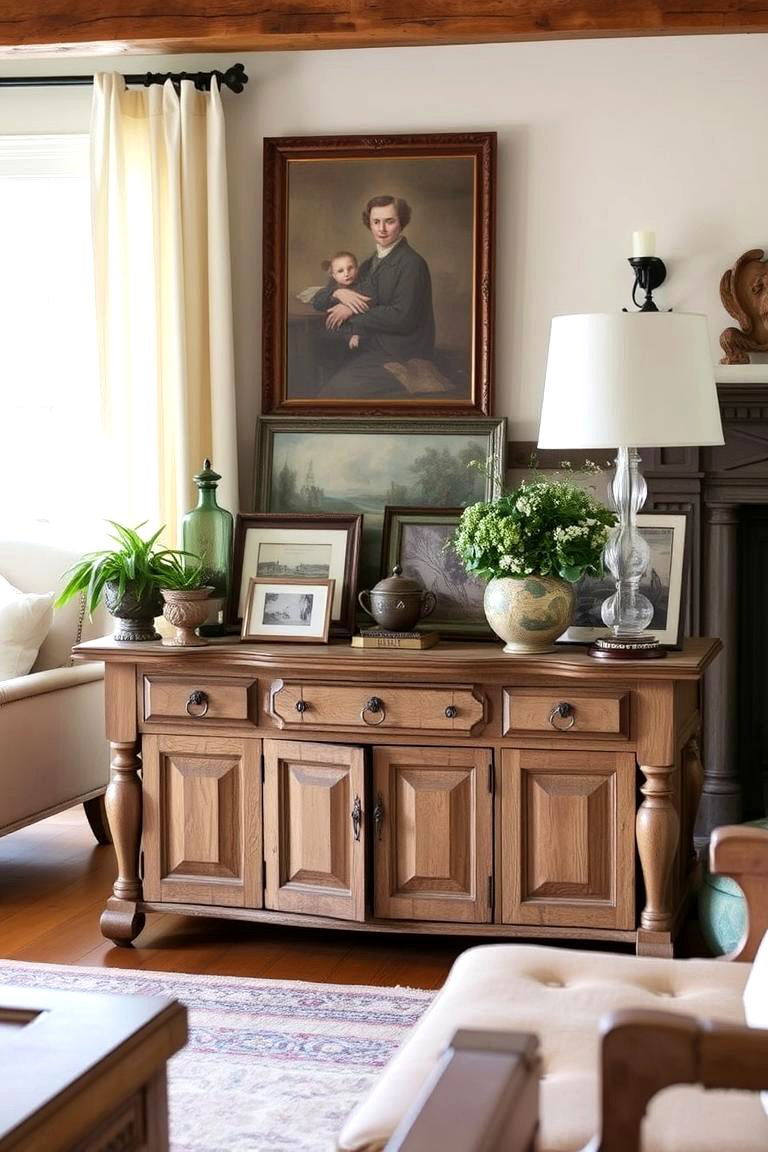 Personal Touches with Family Heirlooms - 24 French Country Living Room Ideas