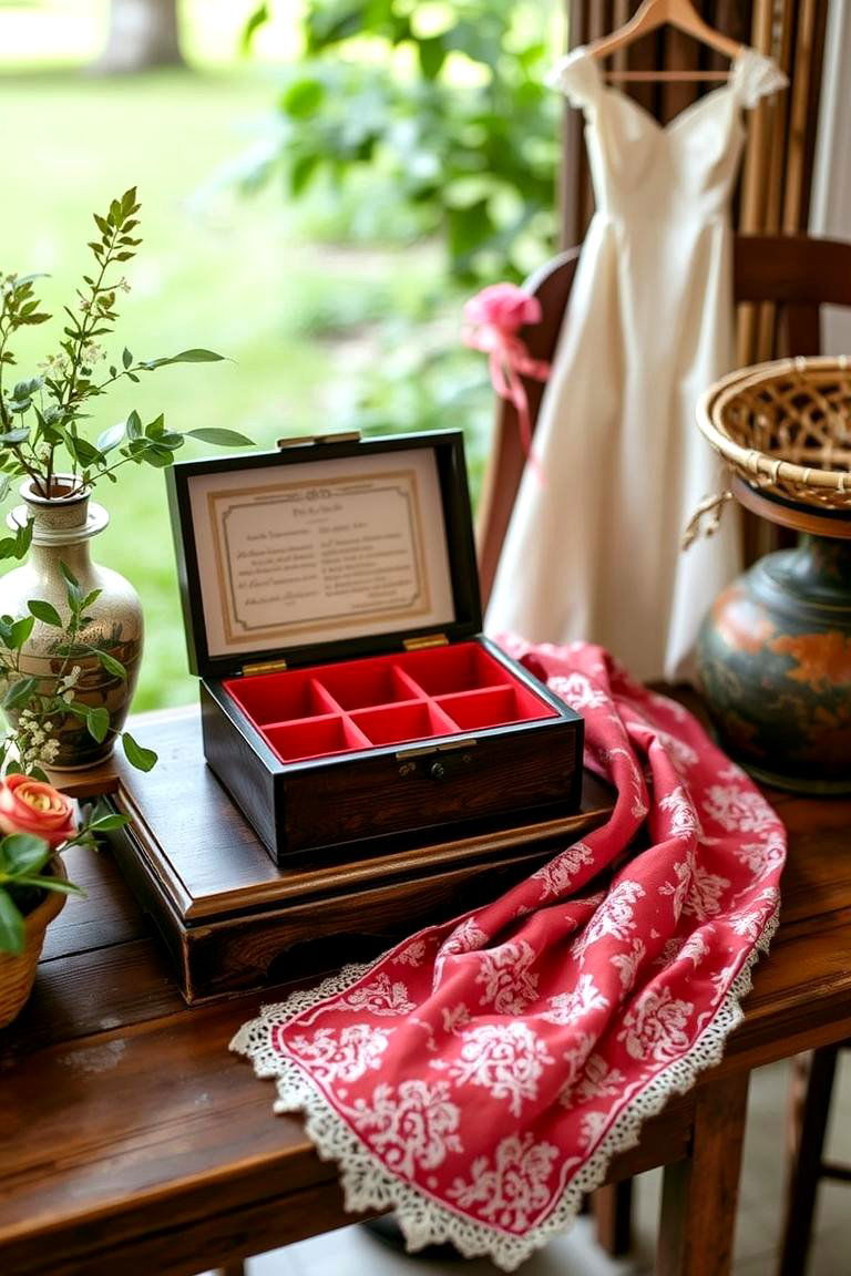 Personal Touches with Family Heirlooms - 24 Backyard Wedding Ideas