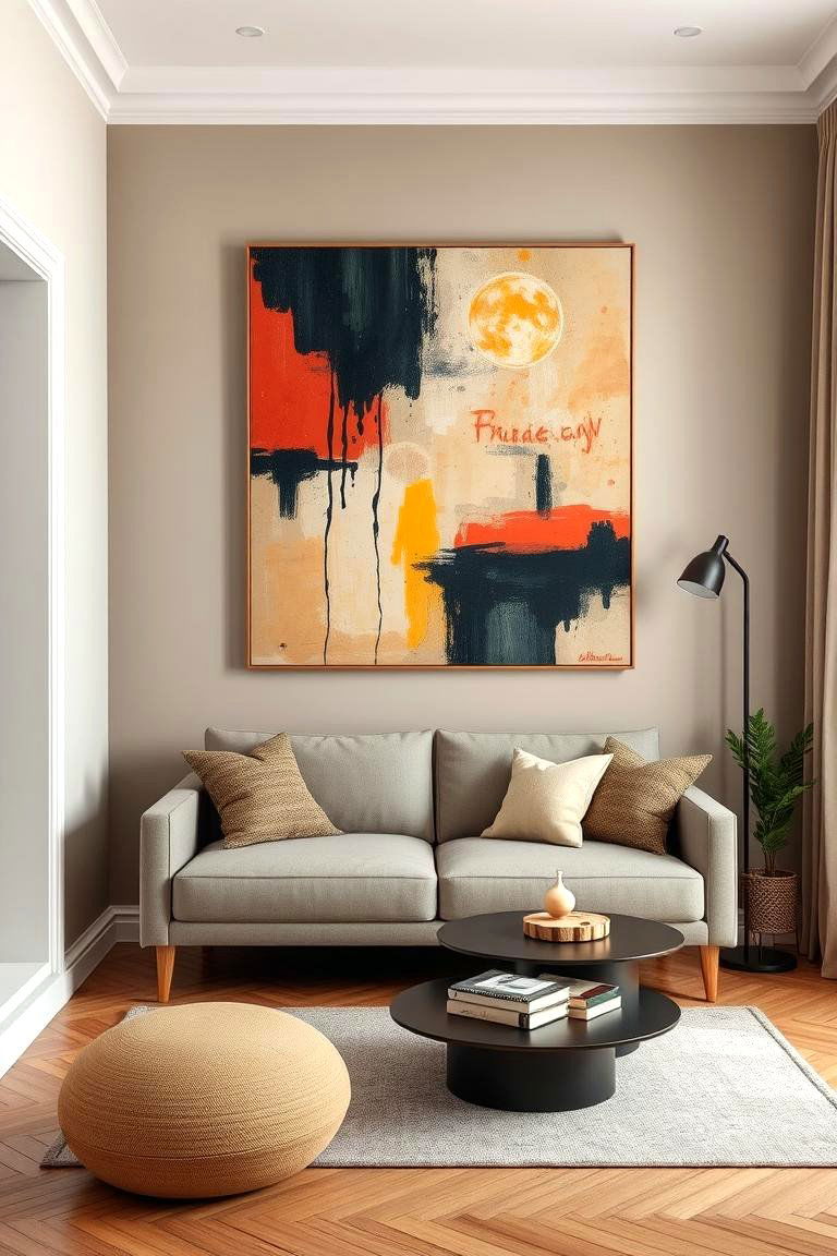 Personalize with Purposeful Wall Art - 24 Small Living Room Ideas