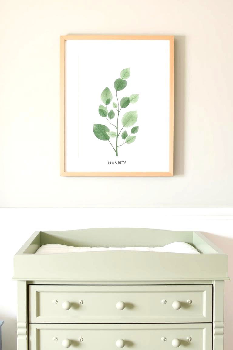 Personalize with Sage Green Wall Art - 24 Sage Green Nursery Ideas