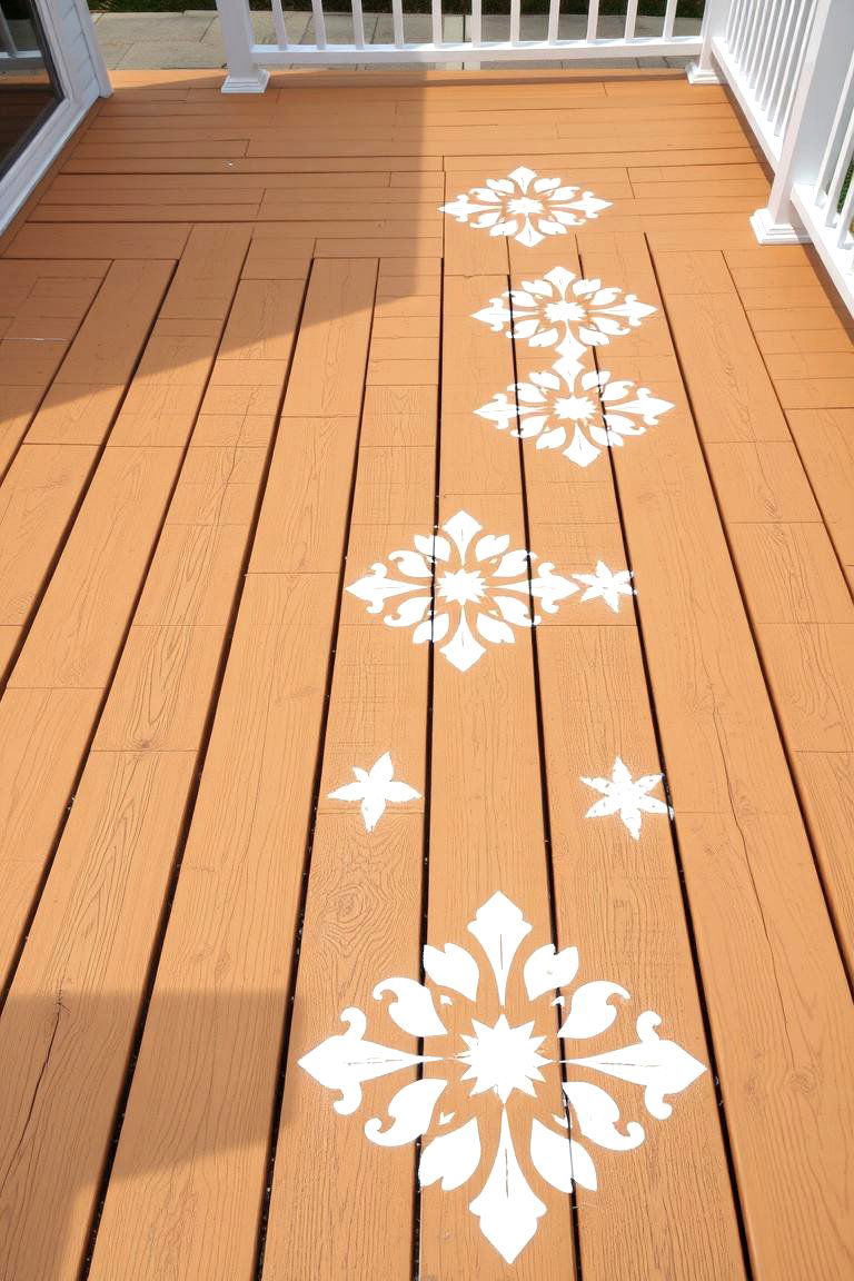 Personalize with Stencils and Paint - 24 Two Tone Deck Color Schemes