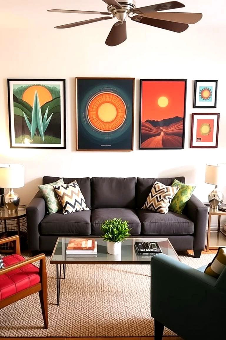 Personalized Affordable Art - 24 Budget Apartment Living Room Ideas