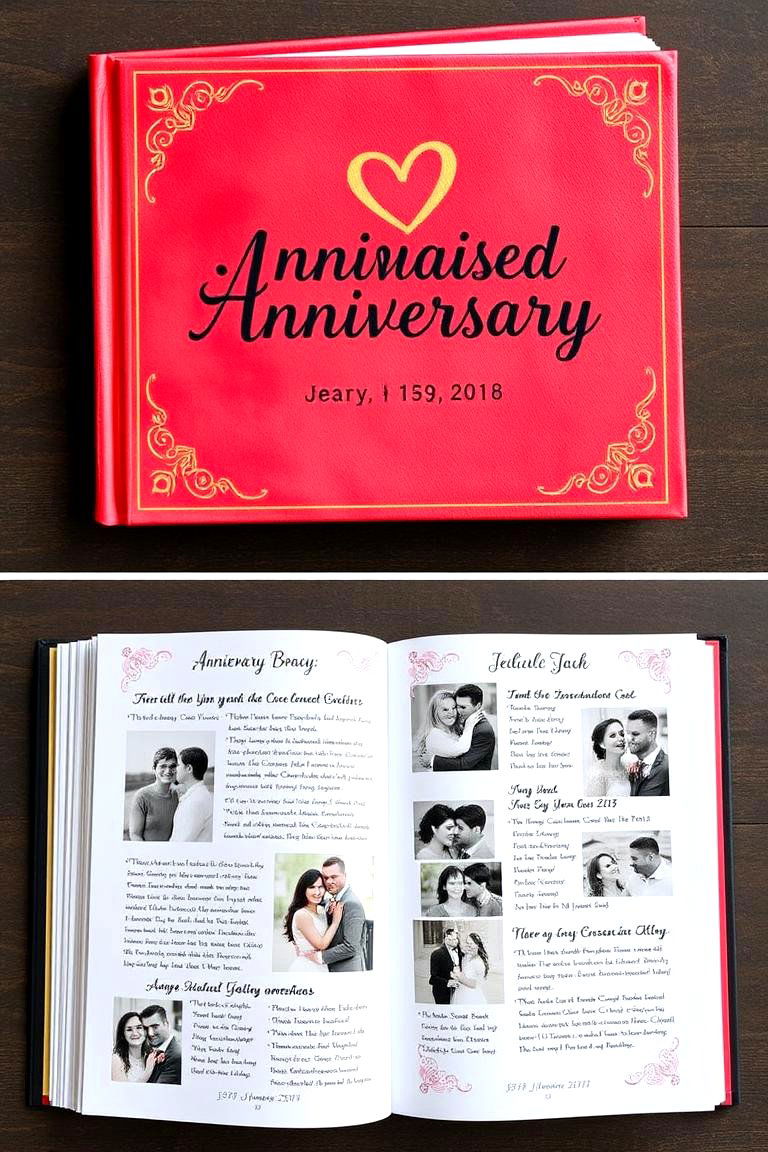 Personalized Anniversary Book - 24 40th Wedding Anniversary Gift Ideas