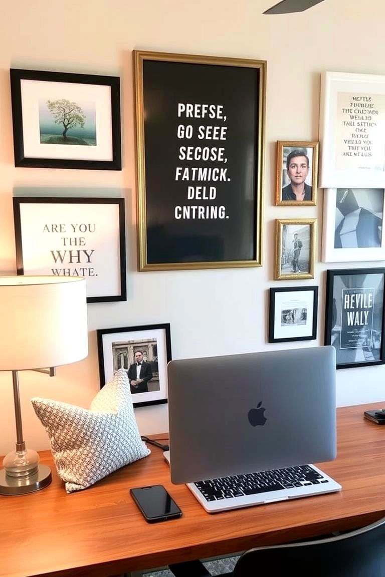 Personalized Art - 24 Modern Home Office Ideas