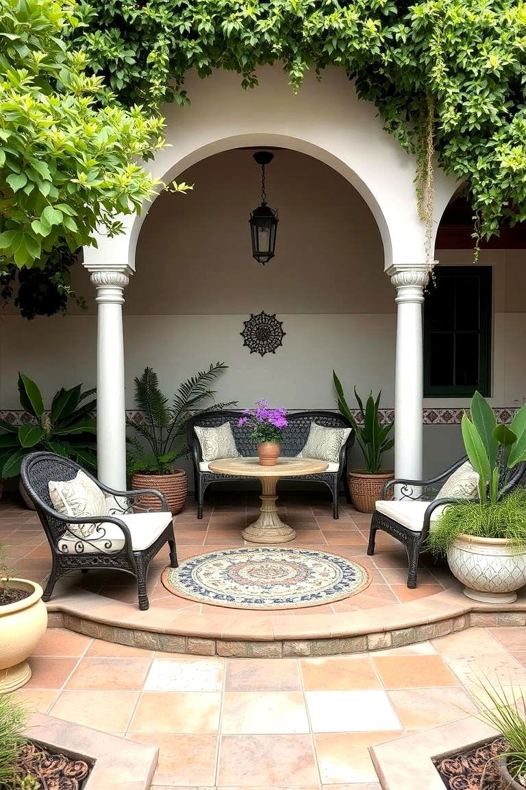 Personalized Artisan Touches - 24 Semi Circle Patio Ideas and Inspiration