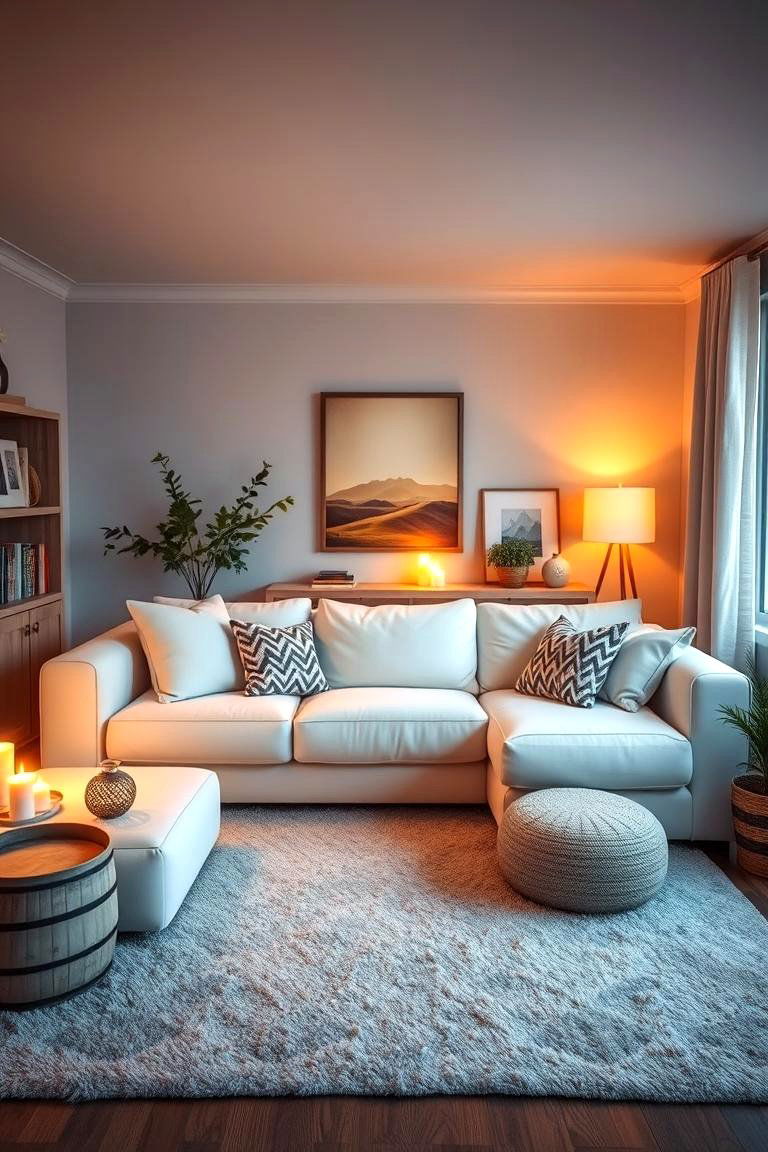 Personalized Cozy Retreat - 24 White Couch Living Room Ideas
