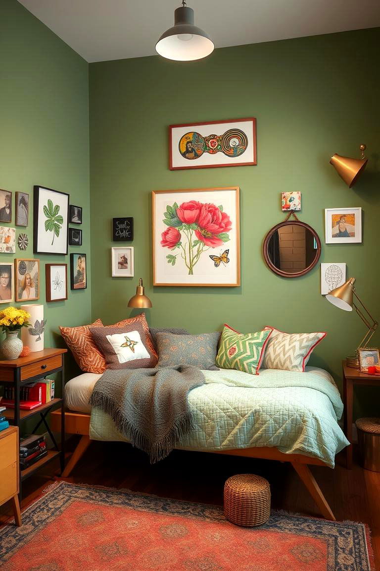 Personalized Creative Touches - 24 Boho Sage Green Bedroom Ideas