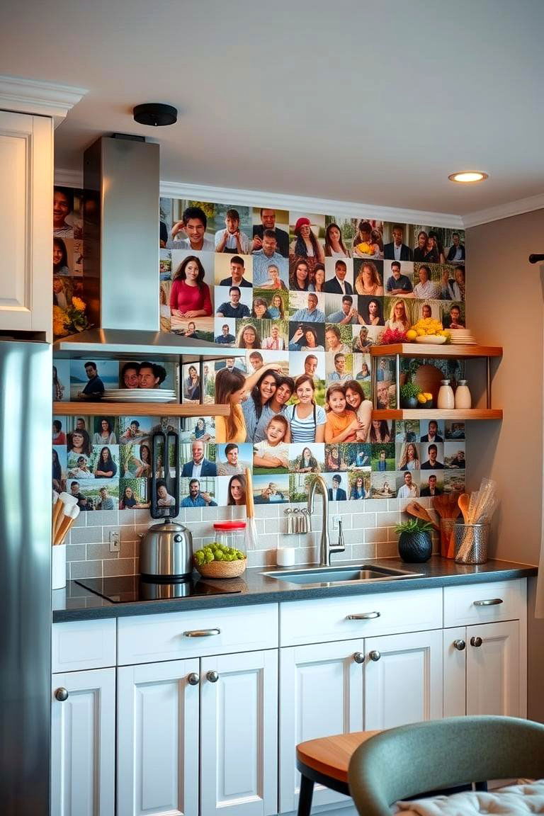 Personalized Customizable Photo Display - 24 Kitchen Wallpaper Ideas