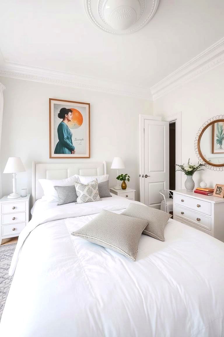 Personalized Decor Touches - 24 Small White Bedroom Ideas