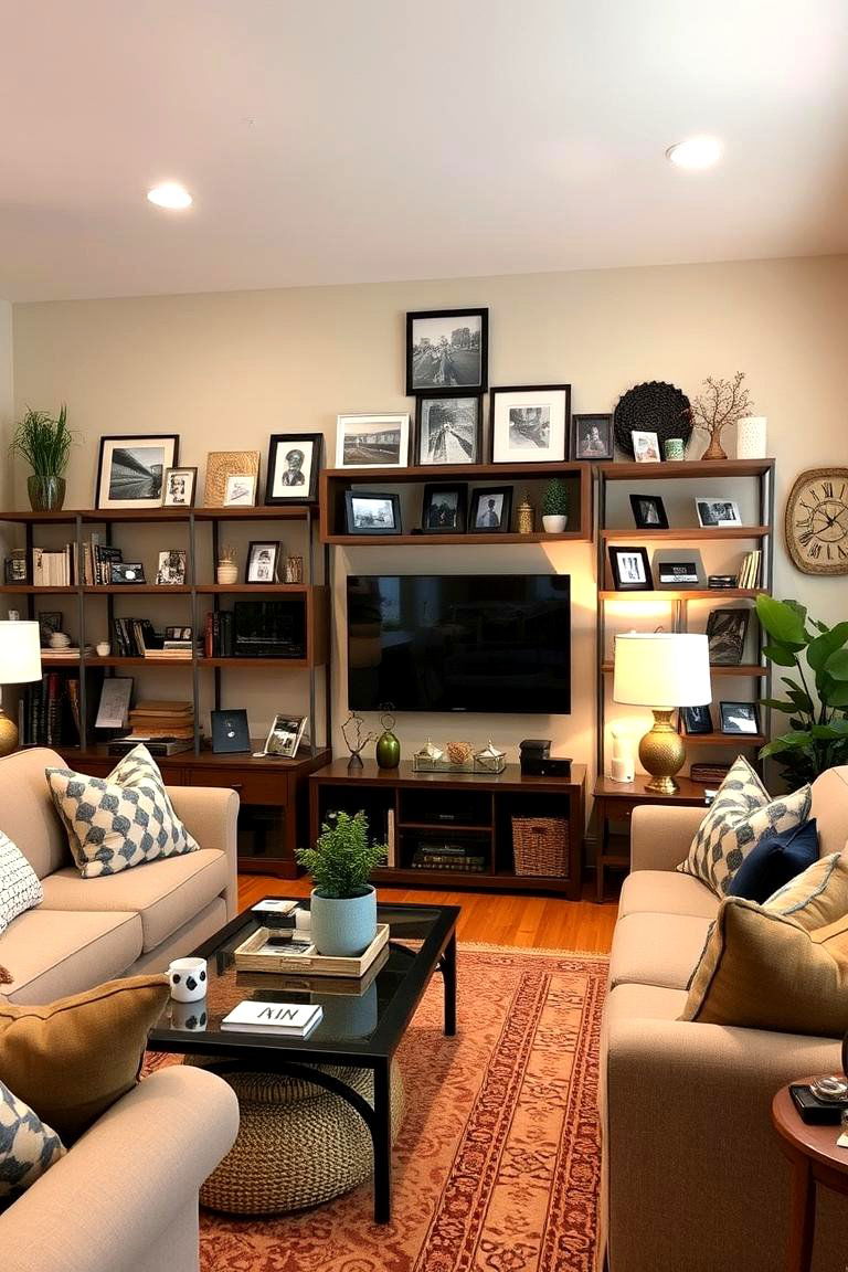Personalized Display Areas - 24 Condo Living Room Ideas