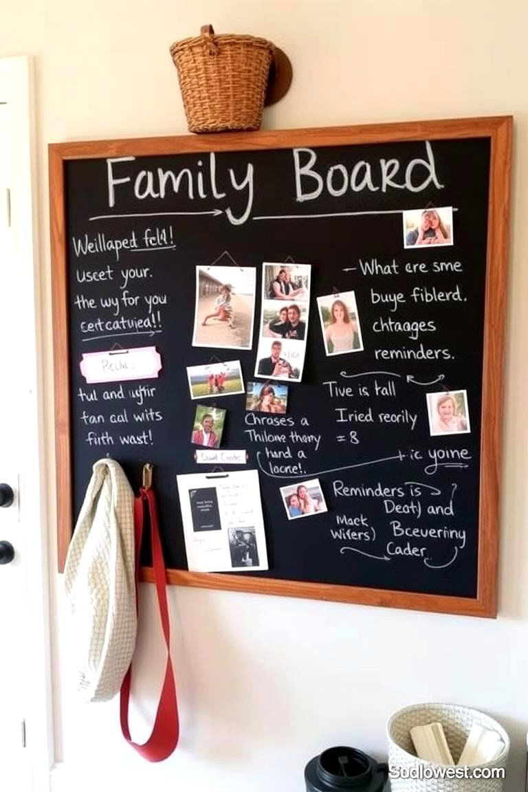 Personalized Family Boards - 24 Small Mudroom Ideas