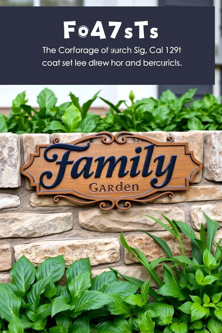Personalized Family Name Garden Sign - 24 Garden Sign Ideas