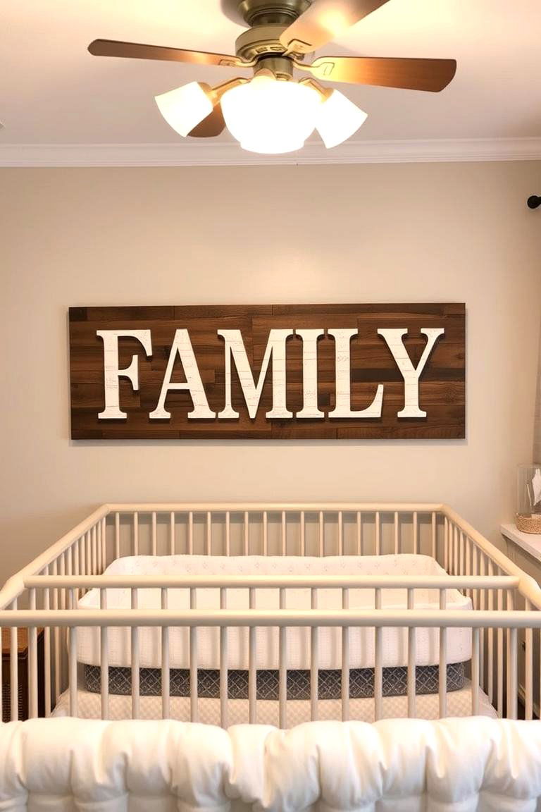 Personalized Family Name Sign - 24 Farmhouse Nursery Ideas