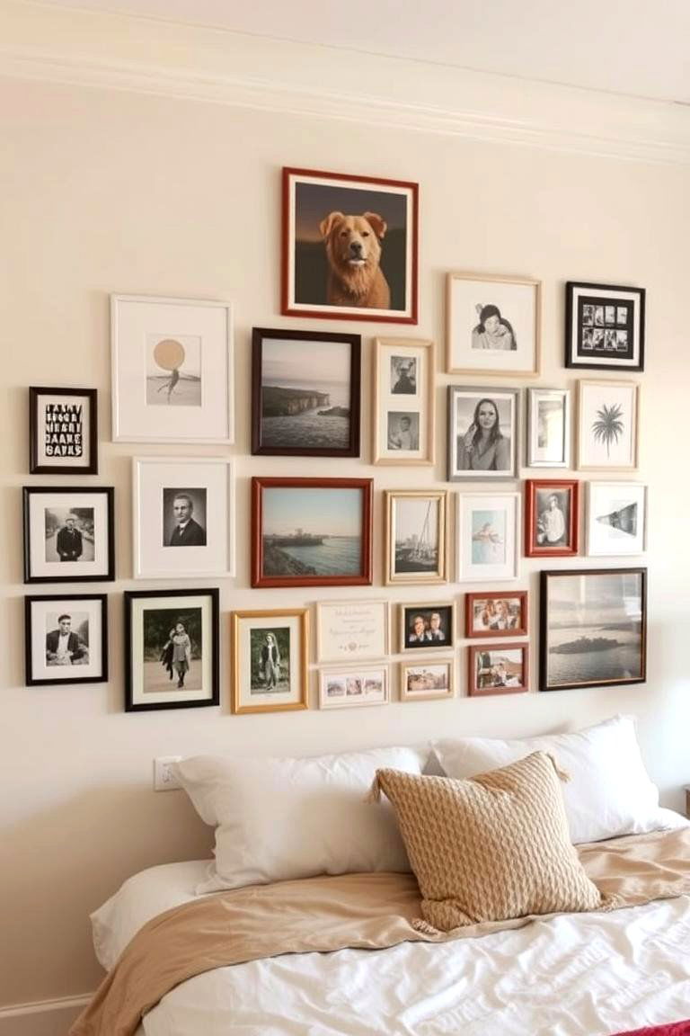 Personalized Gallery Walls - 24 Dreamy Bedroom Design Ideas