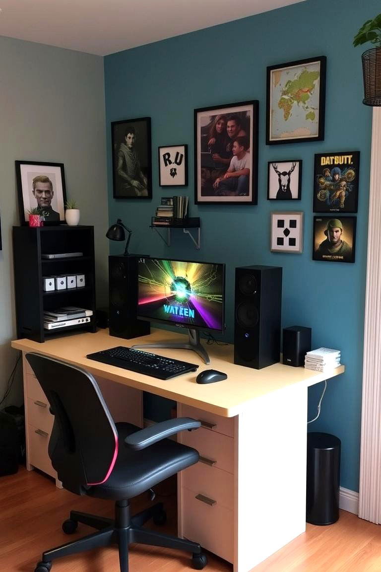 Personalized Gaming Setup - 24 Gaming Bedroom Ideas