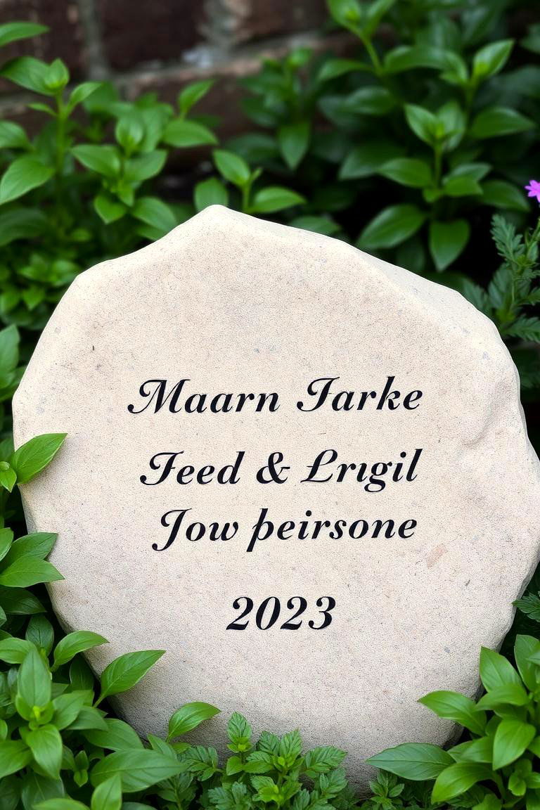 Personalized Garden Stone - 24 Personalized Wedding Gift Ideas
