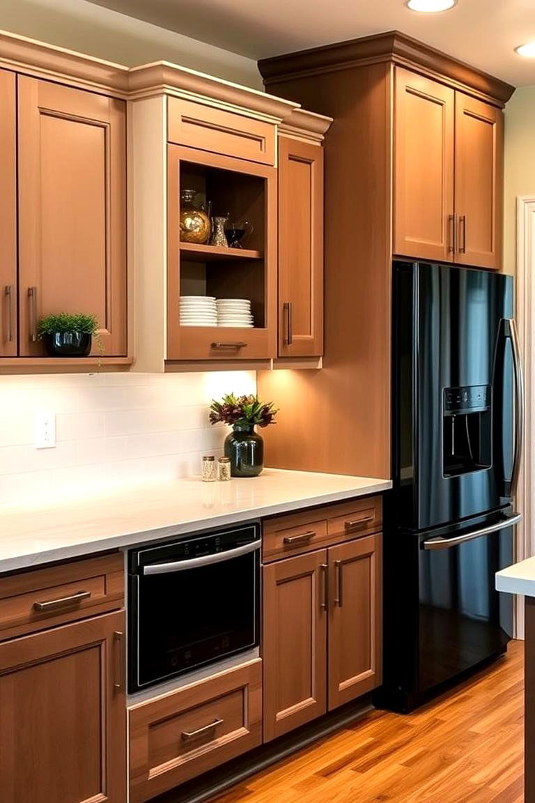 Personalized Kitchen Accents - 24 Small Kitchen with Black Appliances Ideas