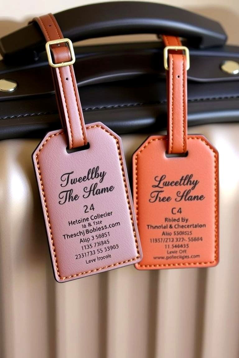 Personalized Luggage Tags - 24 Personalized Wedding Gift Ideas