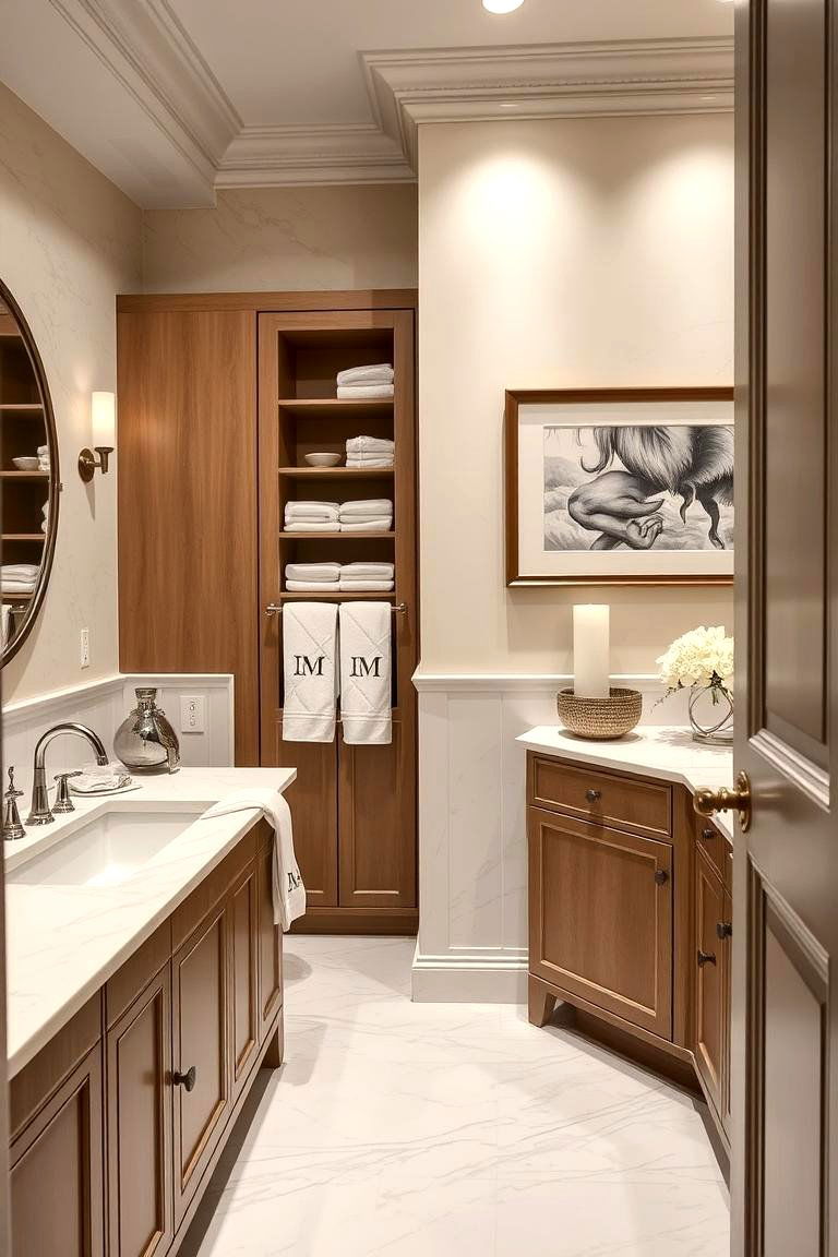 Personalized Luxury Details - 24 Large Bathroom Ideas
