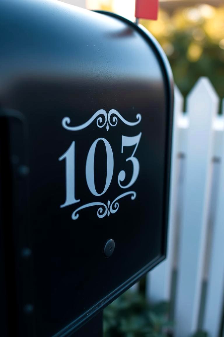 Personalized Mailbox Decal - 24 Mailbox Landscaping Ideas