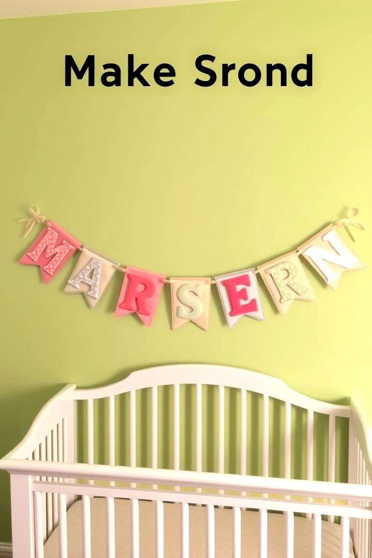 Personalized Name Banner - 24 Whimsical Nursery Ideas