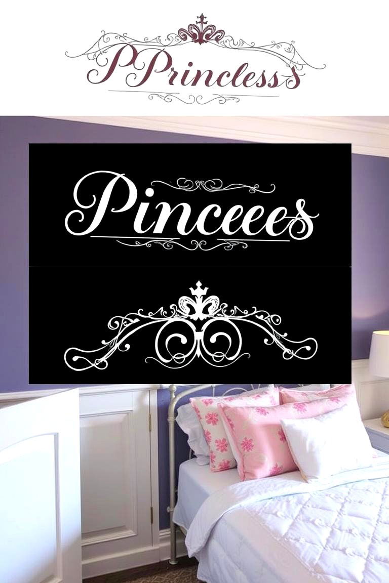 Personalized Name Signage - 24 Princess Room Ideas