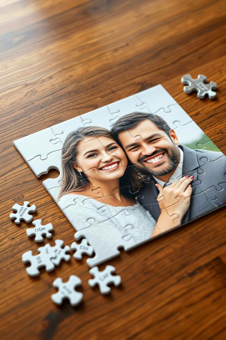 Personalized Puzzle - 24 40th Wedding Anniversary Gift Ideas