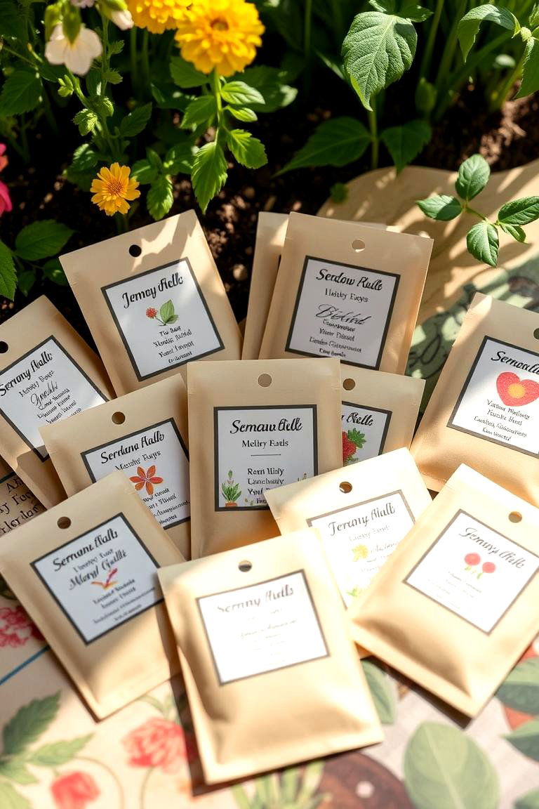 Personalized Seed Packets - 24 Wedding Favors Ideas