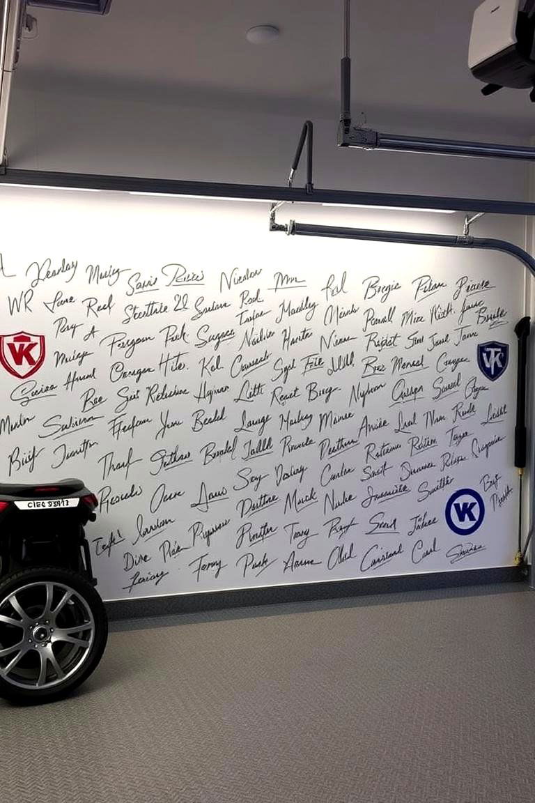 Personalized Signature Touches - 24 Garage Wall Paint Ideas