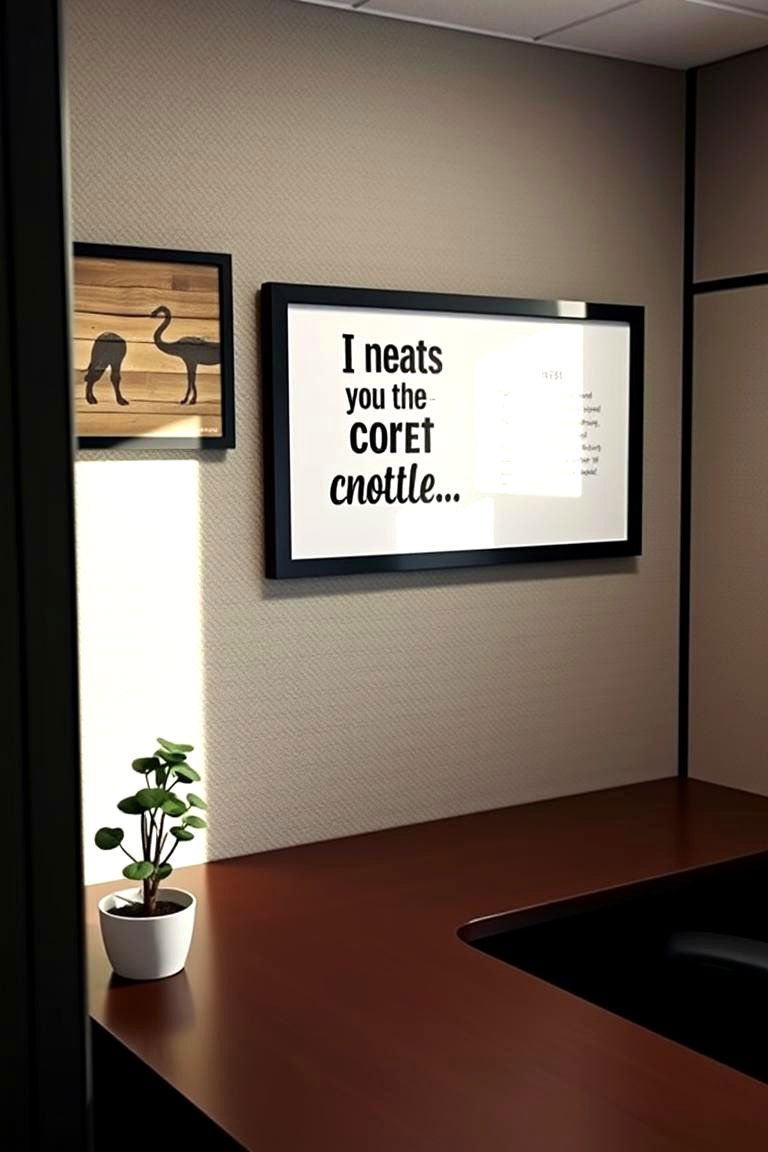 Personalized Wall Art - 24 Cubicle Decor Ideas