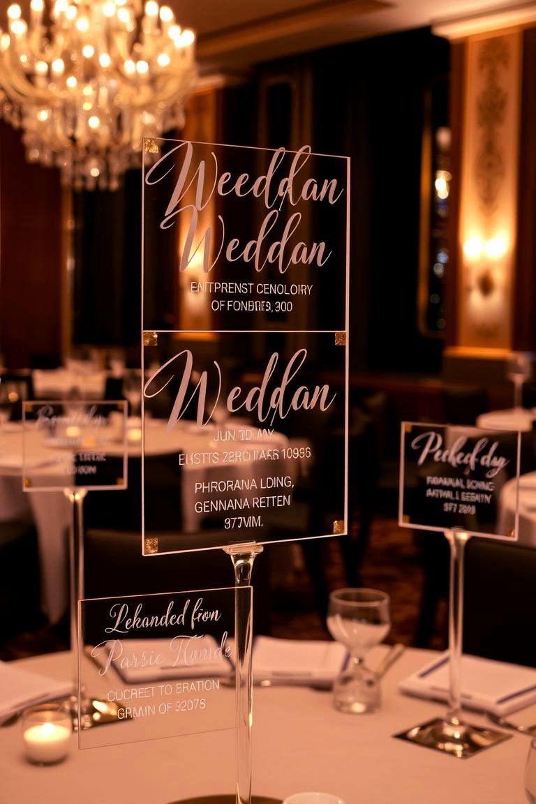 Personalized Wedding Signage - 24 Glamorous Wedding Ideas