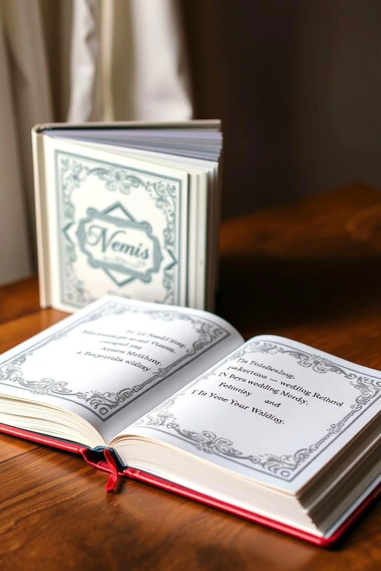 Personalized Wedding Vows Book - 24 40th Wedding Anniversary Gift Ideas