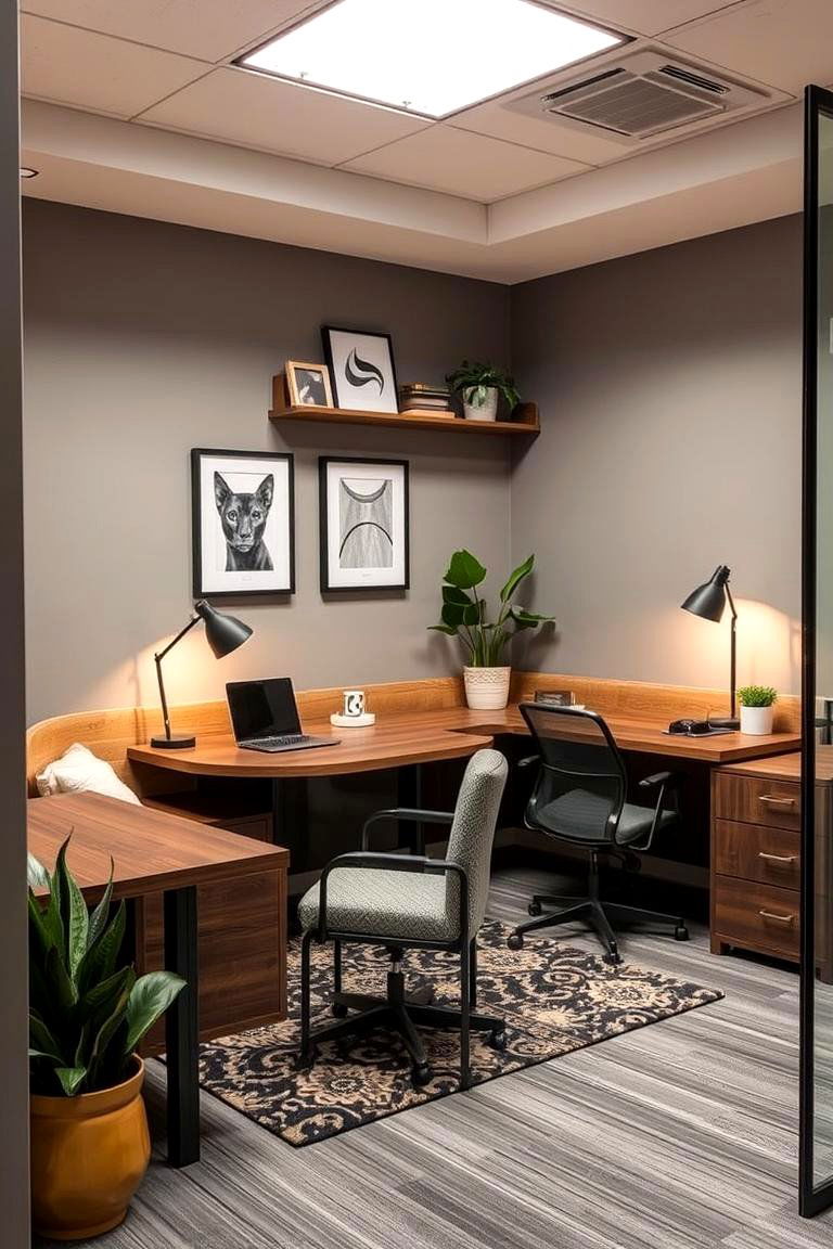 Personalized Work Corners - 24 Home Office for Couples Ideas and Designs