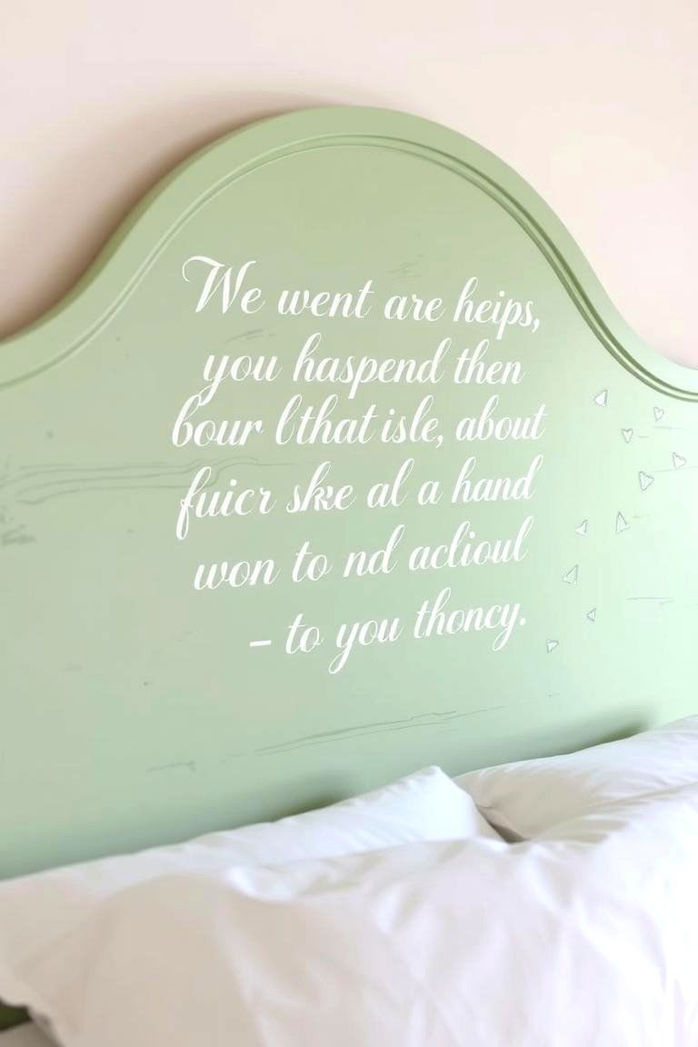 Personalizing Furniture with Hand Painted Quotes or Images - 24 Painted Furniture Ideas